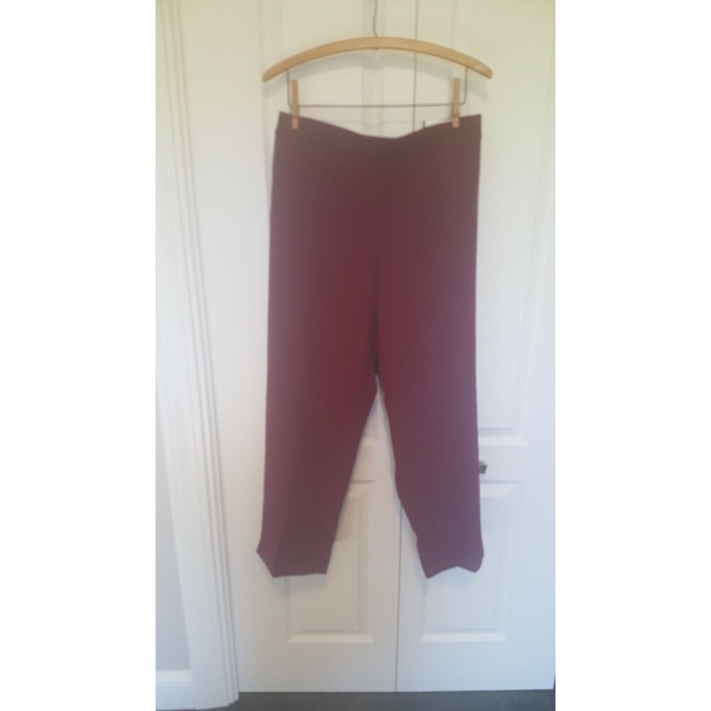Dressbarn Roz Ali Womens Plus Size 20 Dress Pants Trouser Purple/ Wine color NWT